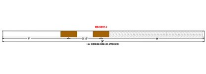 Clearmount Miter Saw Scale - Dual Cut - Length 134"