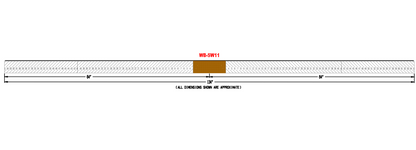 Clearmount Miter Saw Scale - Center Cut - Length 134"